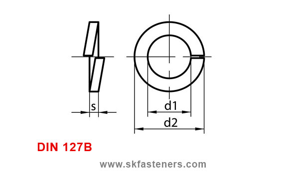 DIN 127B Spring Washer manufacturers exporters suppliers in india punjab ludhiana